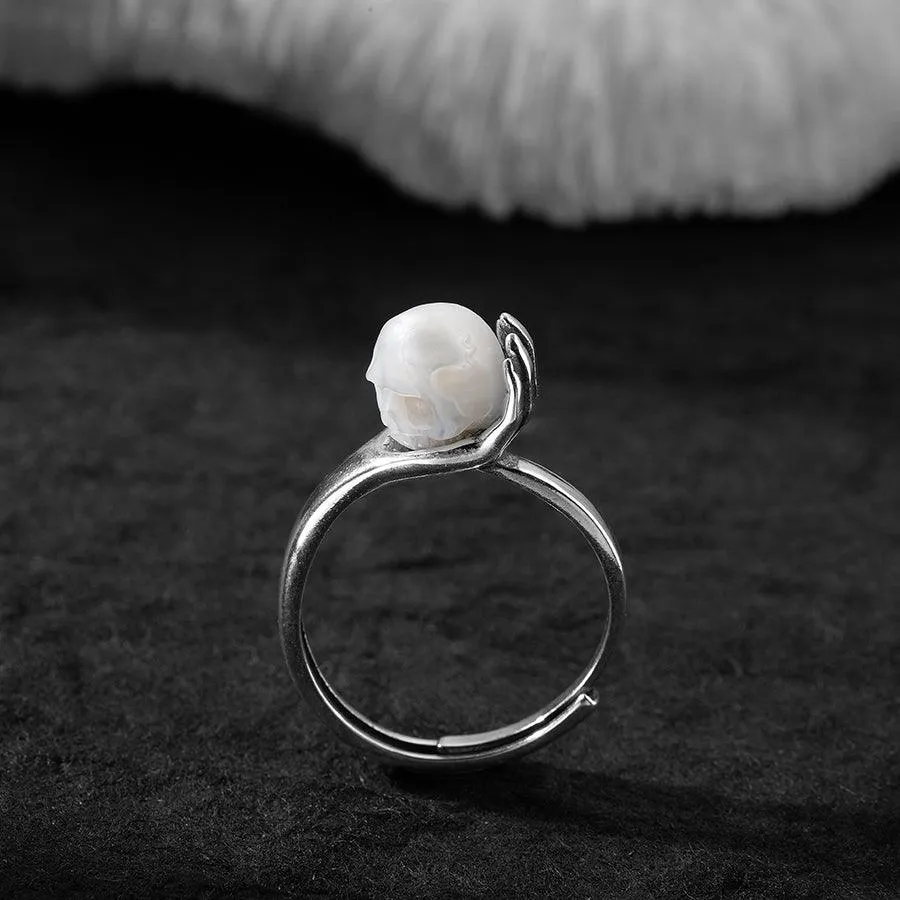 Cranium Pearl In Hand Ring sold by Belle Juri product image thumbnail 2