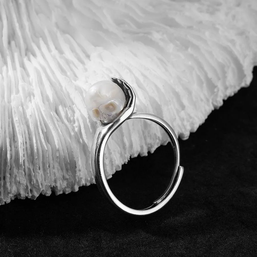 Cranium Pearl In Hand Ring sold by Belle Juri product image thumbnail 3