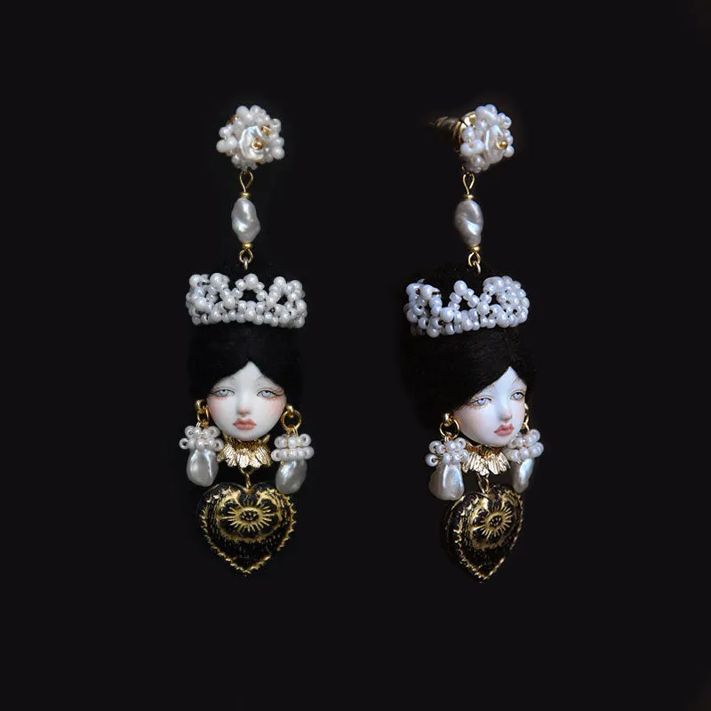Handcrafted Baroque Style Cosette Doll Earrings sold by Belle Juri