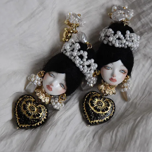 Handcrafted Baroque Style Cosette Doll Earrings sold by Belle Juri product image thumbnail 5