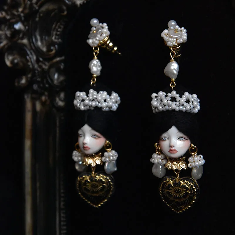 Handcrafted Baroque Style Cosette Doll Earrings sold by Belle Juri product image thumbnail 2