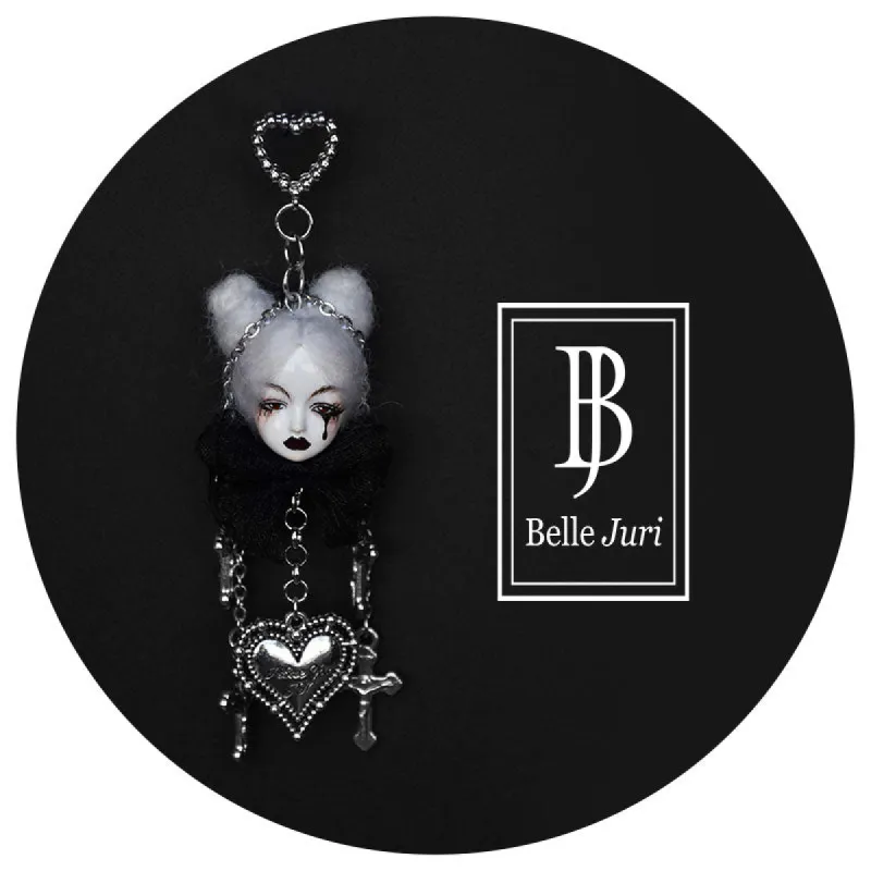 Handcrafted Dark Style Doll with Tears Earrings sold by Belle Juri