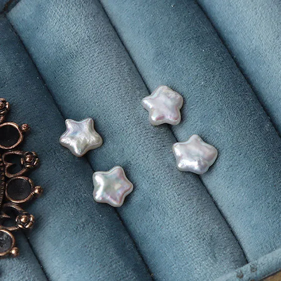 Baroque Star Pearl Stud Earrings sold by Belle Juri