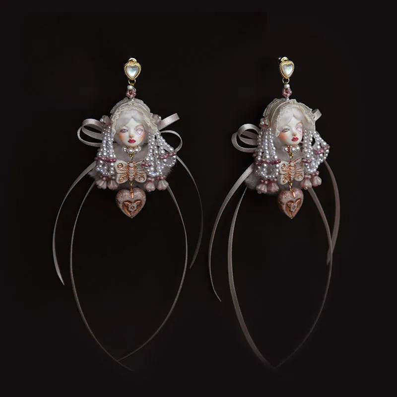 Original Handcrafted Lolita Doll Earrings sold by Belle Juri