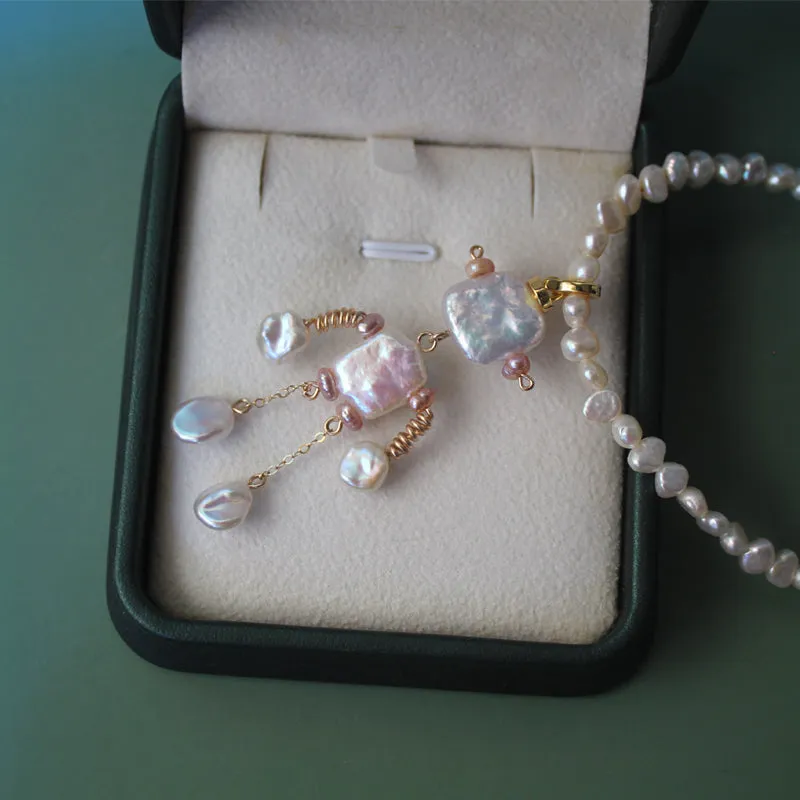 Handmade Steampunk Robot Baroque Pearl Pendant sold by Belle Juri product image thumbnail 4