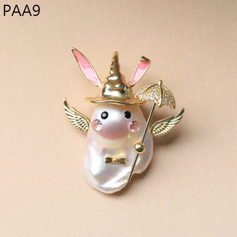 Whimsical Baroque Pearl Monster Pendant sold by Belle Juri product image thumbnail 2