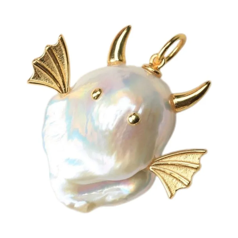 Whimsical Baroque Pearl Monster Pendant sold by Belle Juri product image thumbnail 3