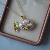 Baroque Pearl Whale  Necklace sold by Belle Juri