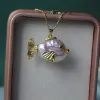 Baroque Pearl Whale  Necklace sold by Belle Juri