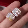 Baroque Square Pearl Earrings sold by Belle Juri