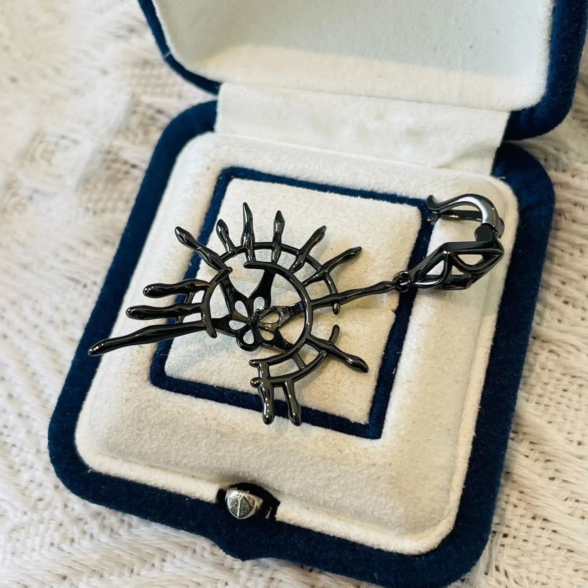 Gothic Sun God Black Tahitian Pearl Necklace sold by Belle Juri product image thumbnail 3