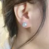 Grey Baroque Pearl Studs Earrings sold by Belle Juri