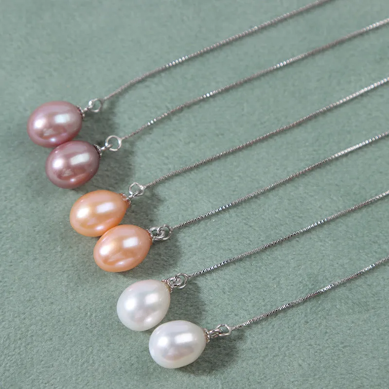 Ethereal Pearl Ear Threader Earrings made by Belle Juri