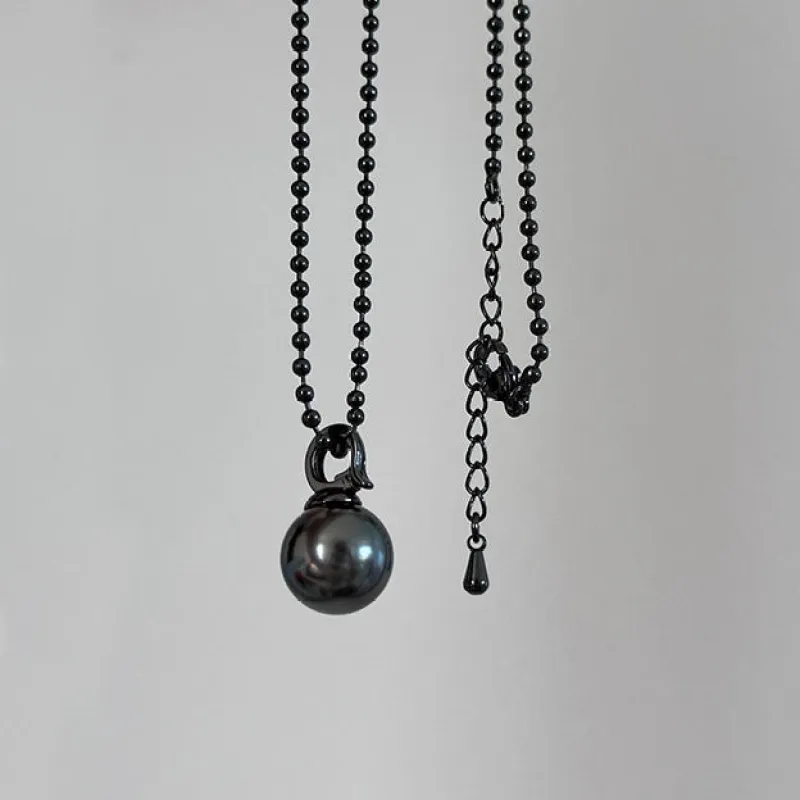 Elegant Black Tahitian Pearl Necklace sold by Belle Juri