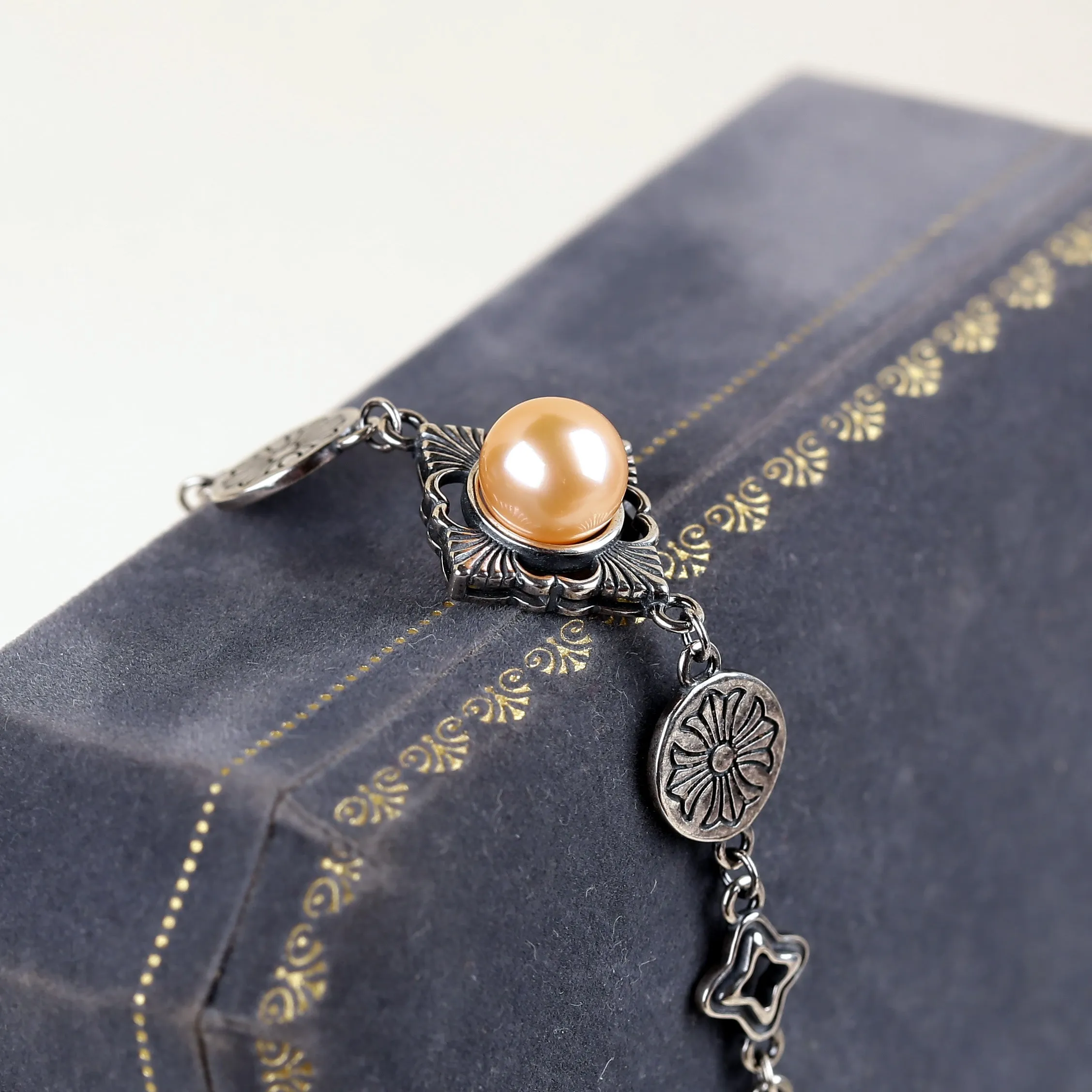 Chrome Heart Pearl Chain Bracelet sold by Belle Juri product image thumbnail 3