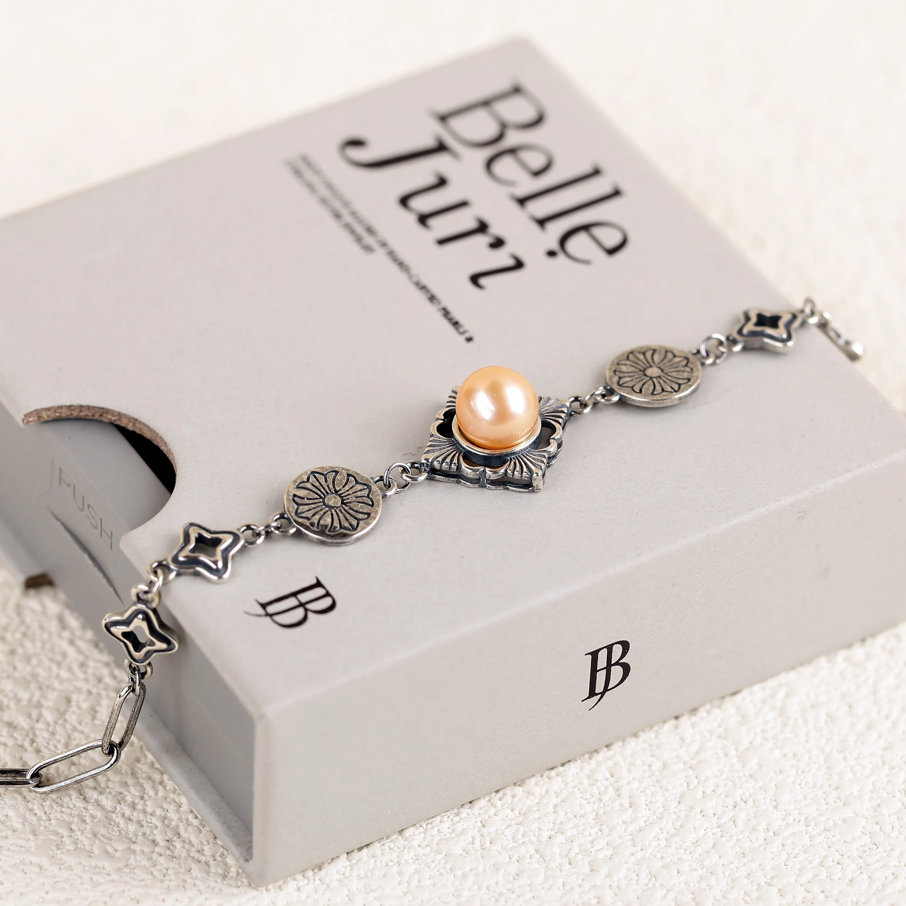 Chrome Heart Pearl Chain Bracelet sold by Belle Juri product image thumbnail 4