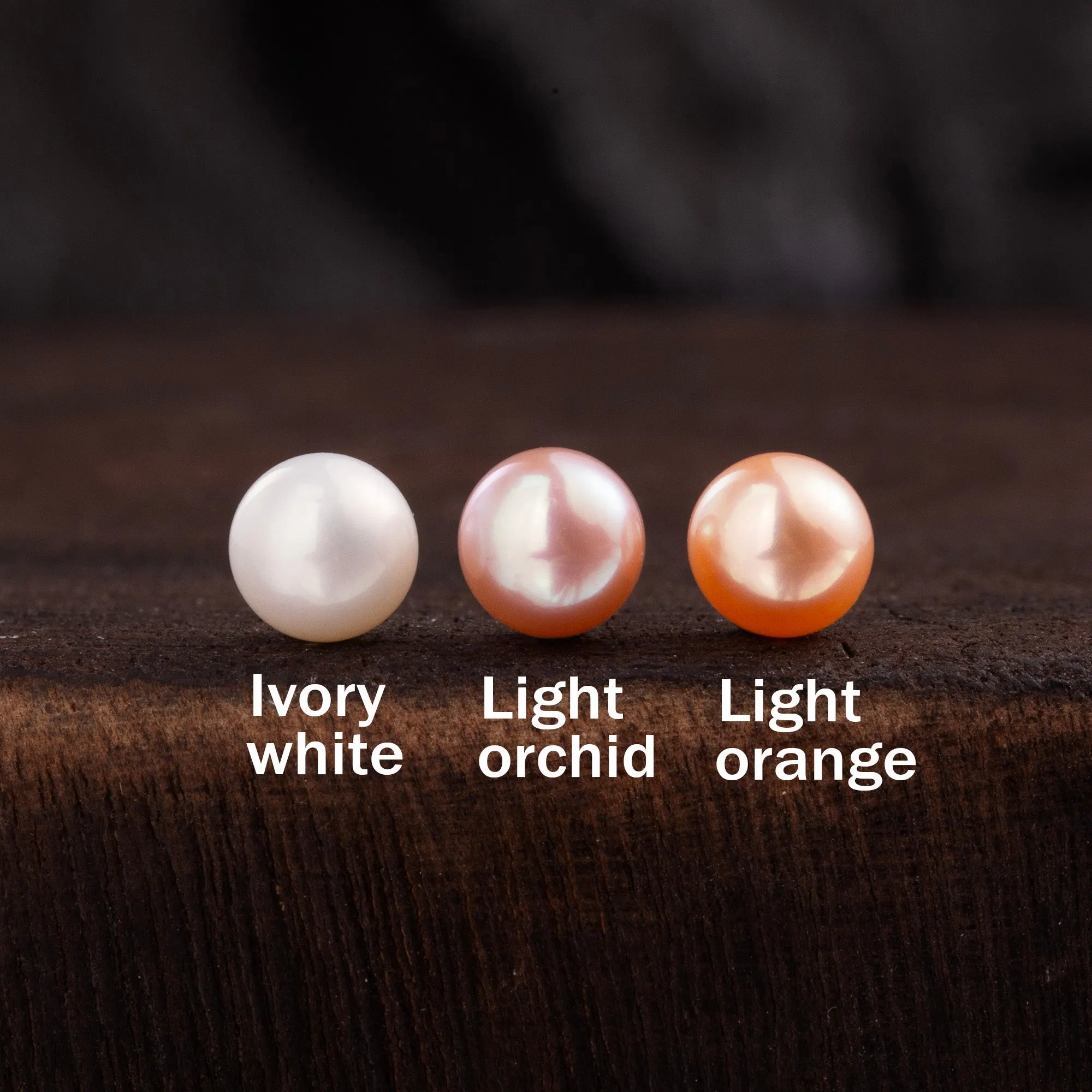 Classic Round Pearl Drop Huggie Hoop Earrings sold by Belle Juri product image thumbnail 5