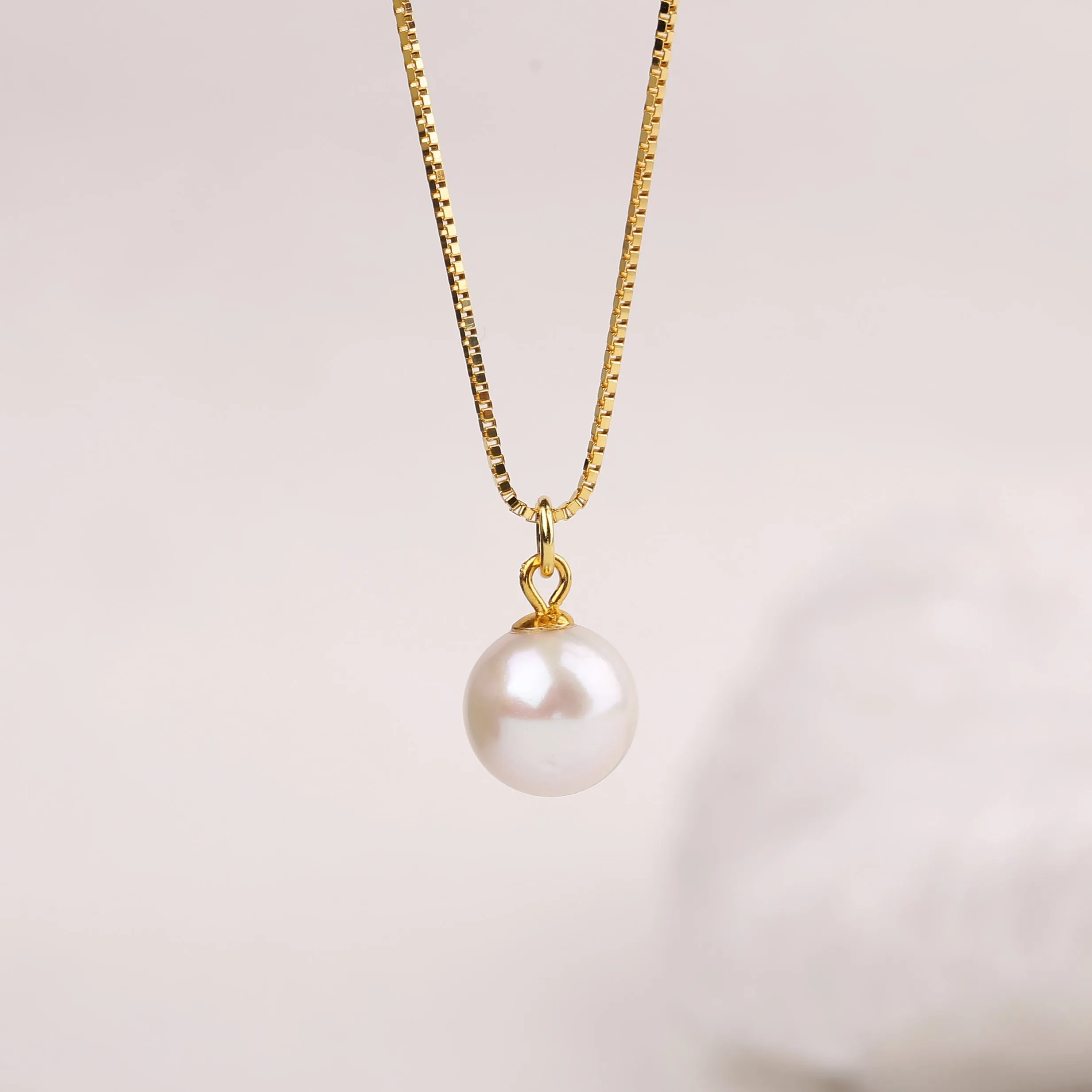 Dainty Simple Pearl Necklace sold by Belle Juri