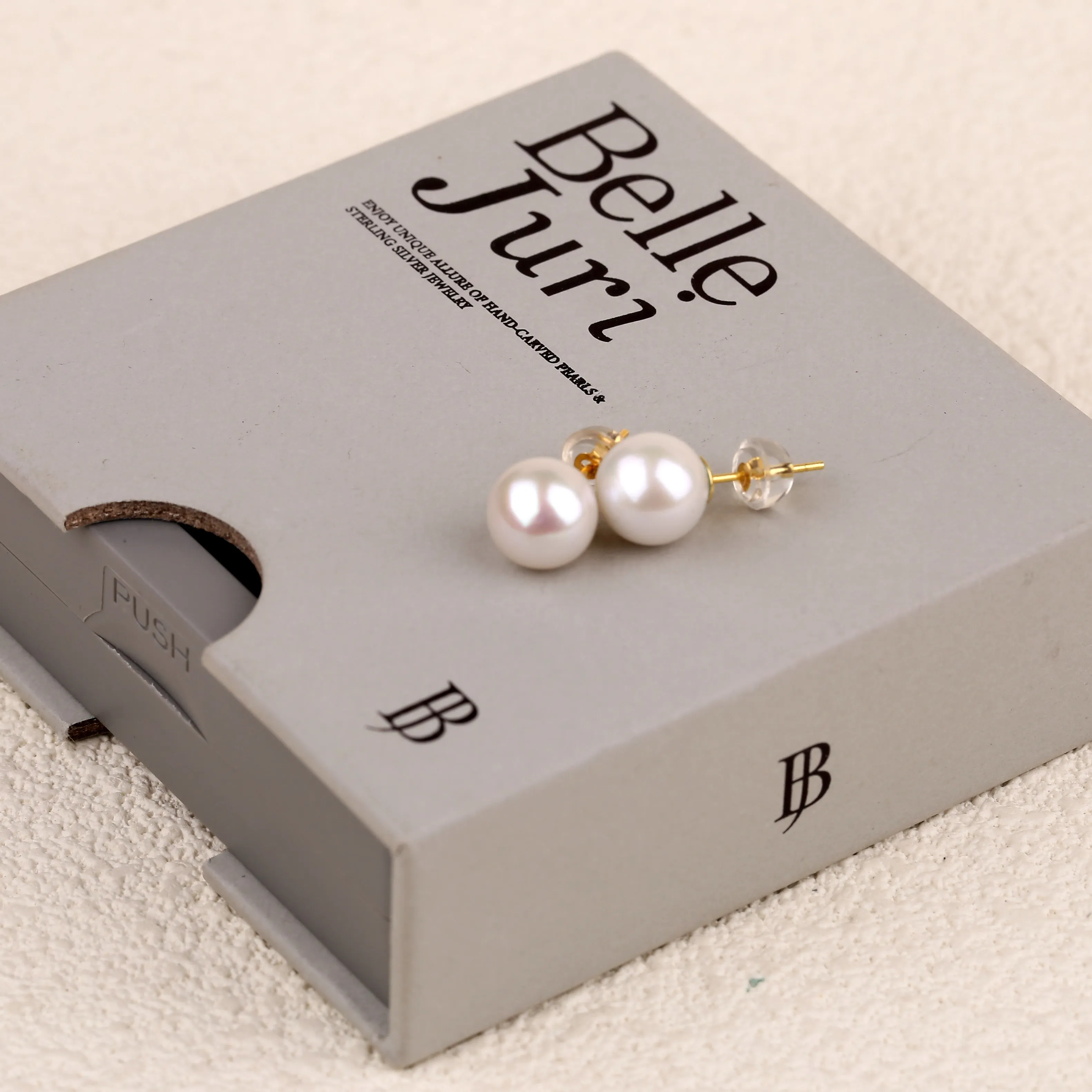 Minimalist Pearl Stud Earrings sold by Belle Juri product image thumbnail 5