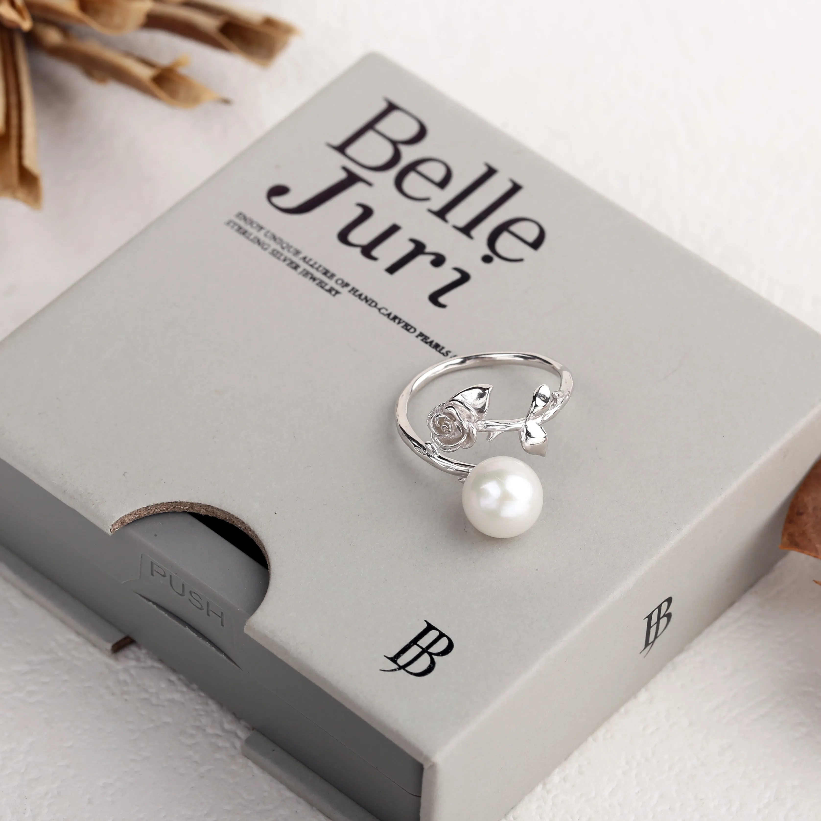 Rose Pearl Ring sold by Belle Juri product image thumbnail 5