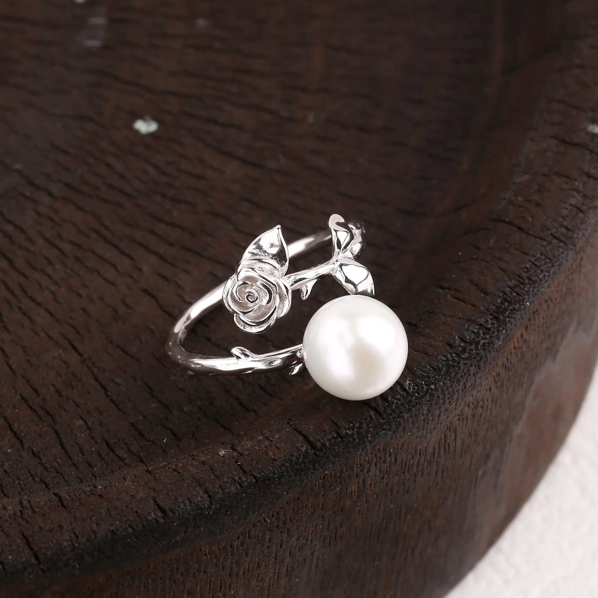 Rose Pearl Ring sold by Belle Juri product image thumbnail 2