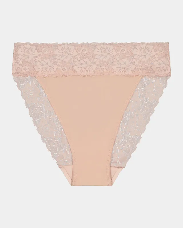 Lace Trim High Cut Brief - Clearance sold by Bendon Lingerie