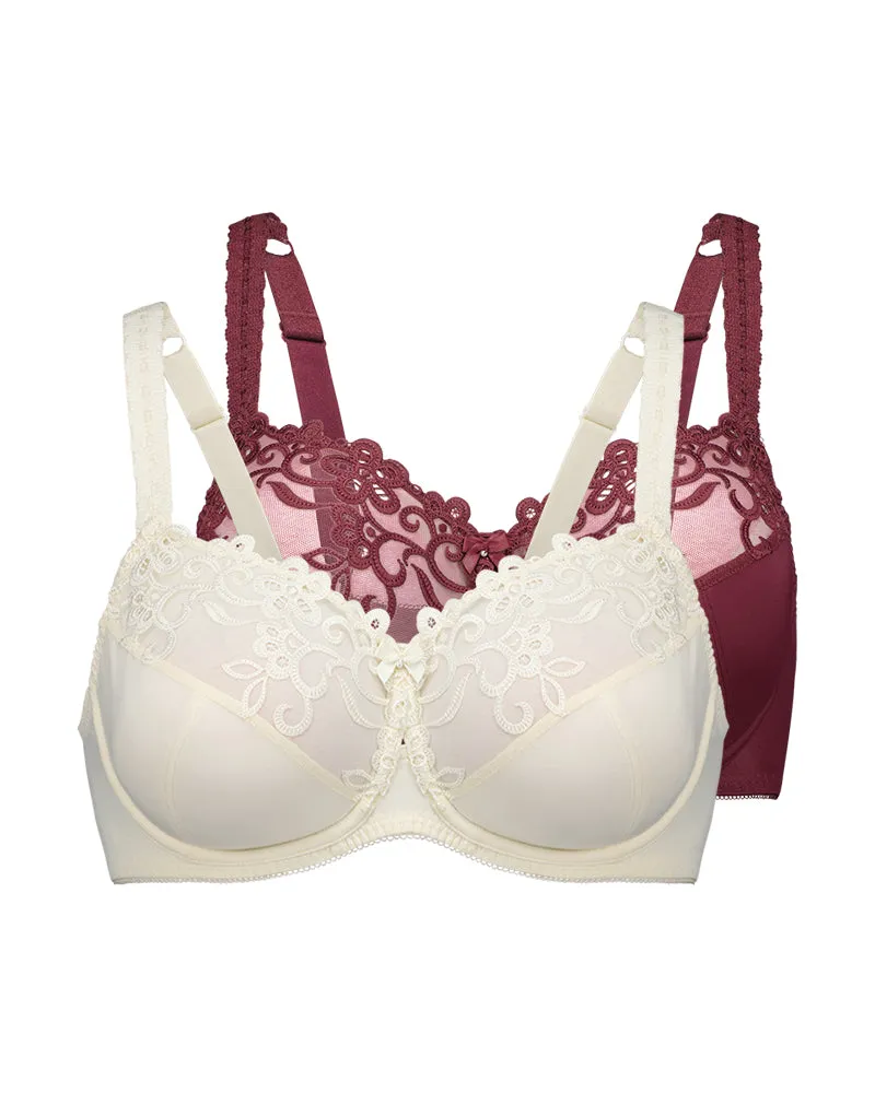 Coral Twin Pack Underwire Bra sold by Bendon Lingerie product image thumbnail 4