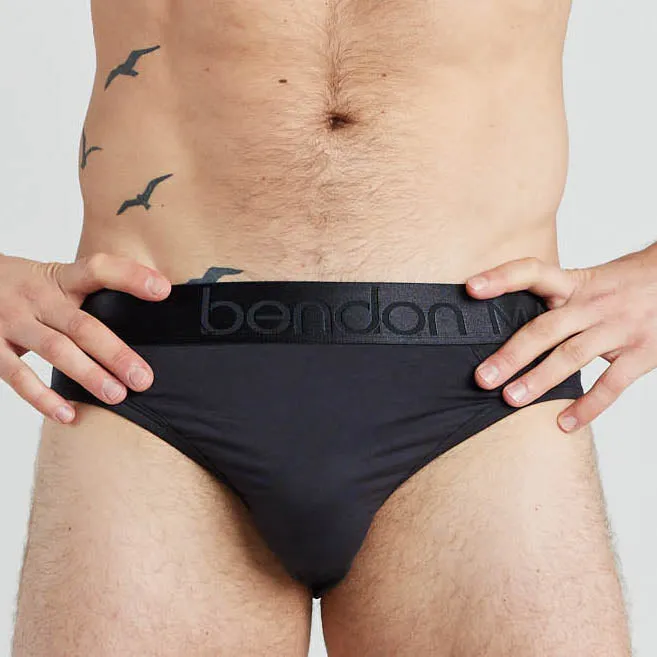 Bamboo Mens Brief - Black sold by Bendon Lingerie product image thumbnail 2
