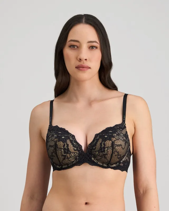 My Fit Lace Push Up Plunge Bra sold by Bendon Lingerie
