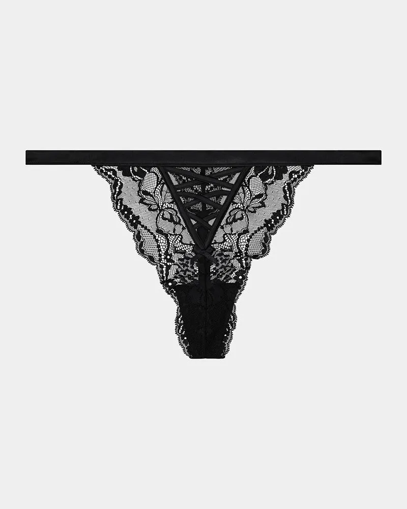 Lace Me Up Thong sold by Bendon Lingerie product image thumbnail 4