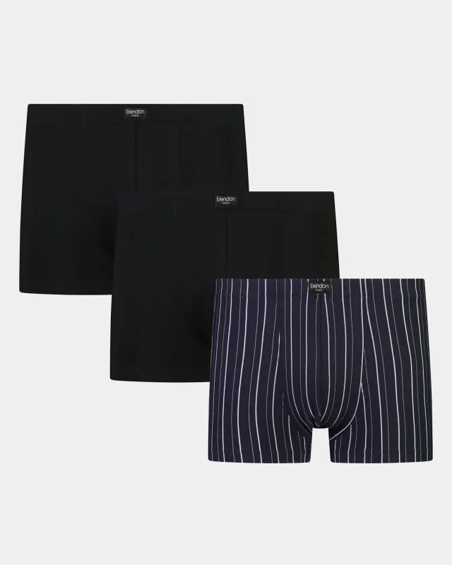 Cotton Stretch Three Pack Mens Trunk 3 Pack sold by Bendon Lingerie
