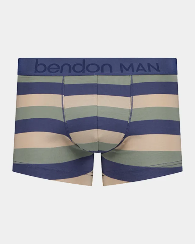Rugby Stripe Mens Trunk made by Bendon Lingerie