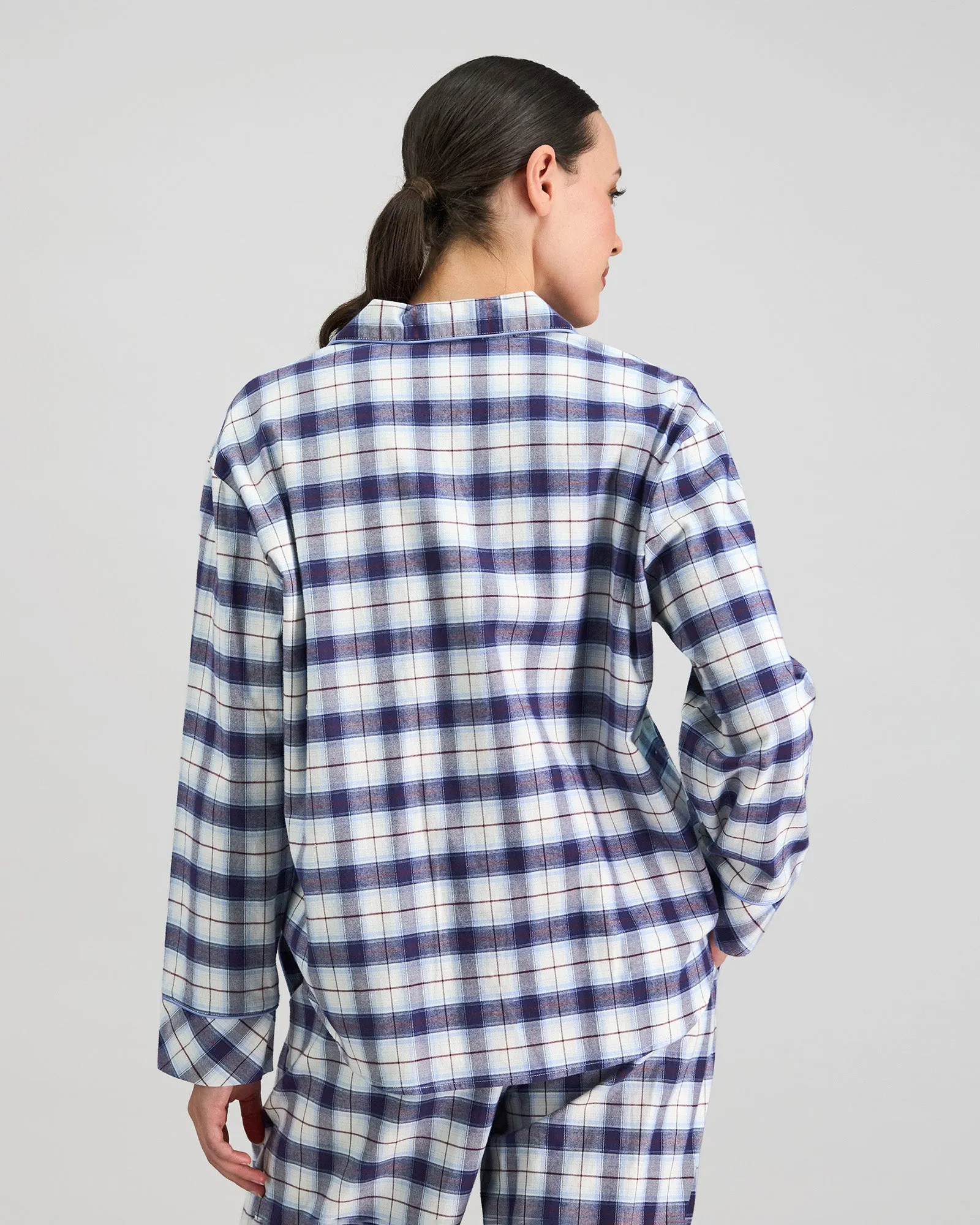 Cosy Flannel Long Sleeve Pj Top sold by Bendon Lingerie product image thumbnail 4