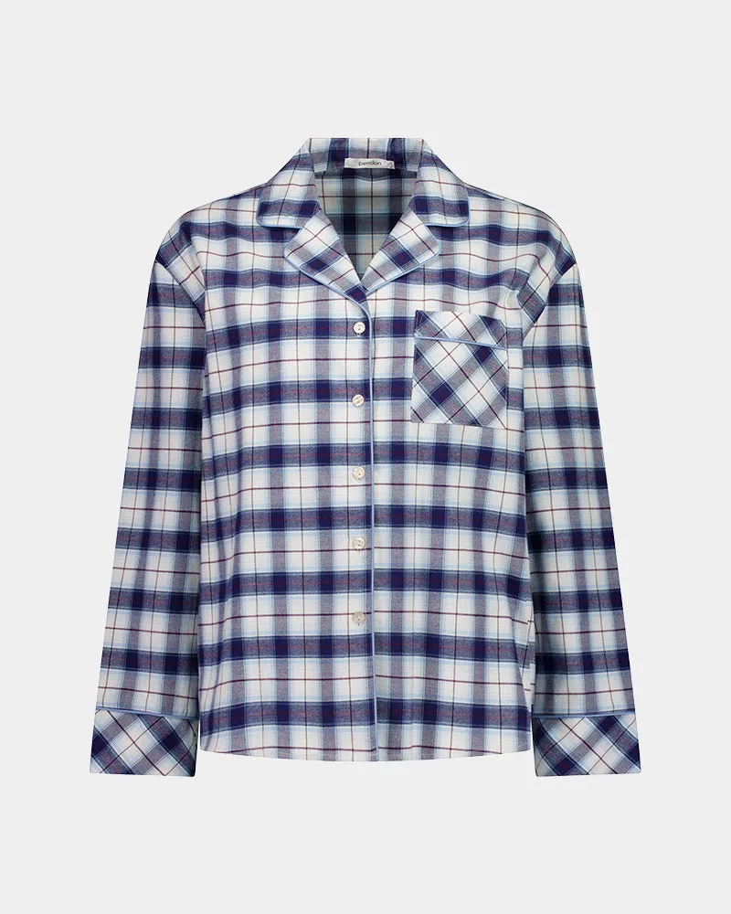 Cosy Flannel Long Sleeve Pj Top sold by Bendon Lingerie product image thumbnail 5
