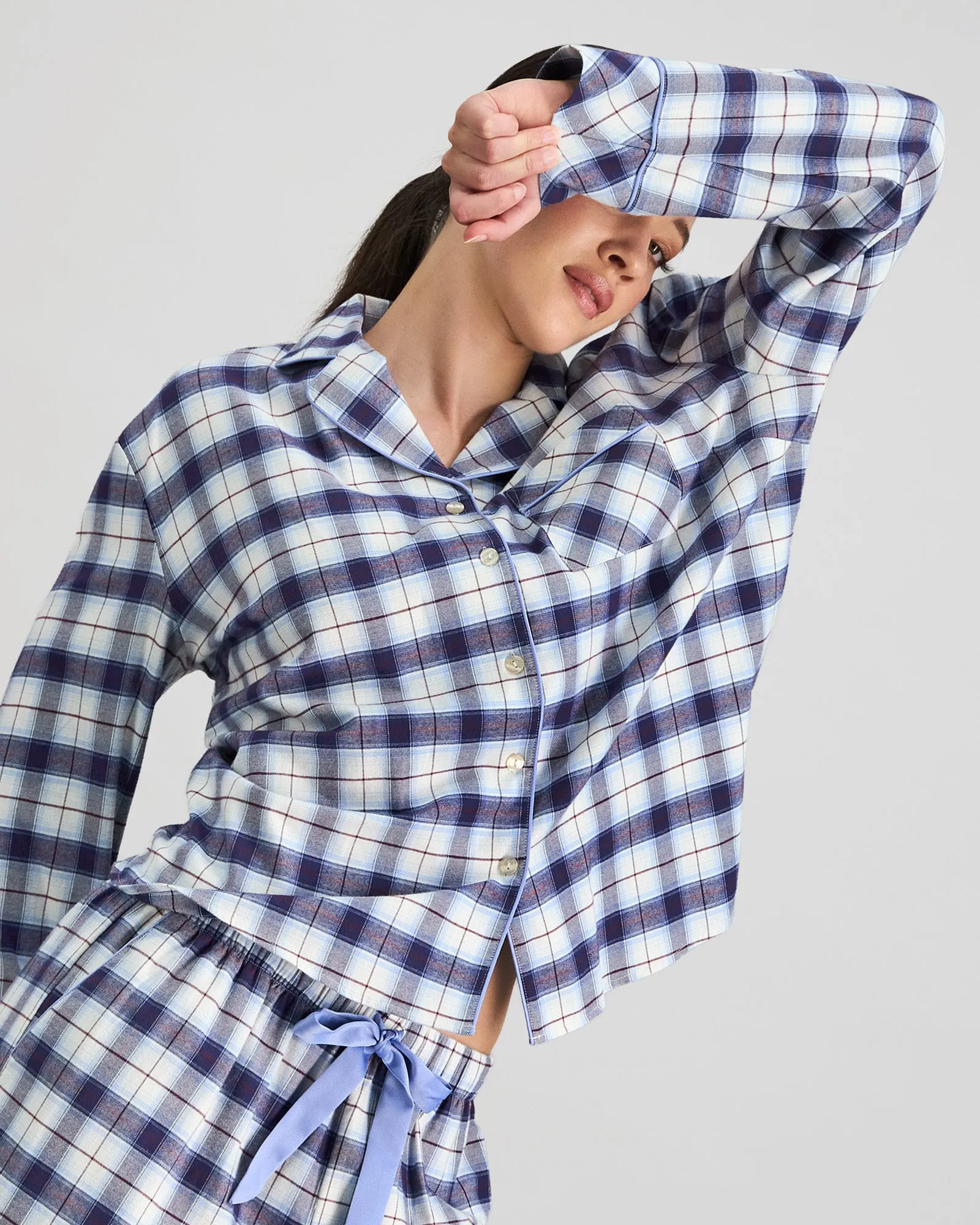 Cosy Flannel Long Sleeve Pj Top sold by Bendon Lingerie product image thumbnail 2