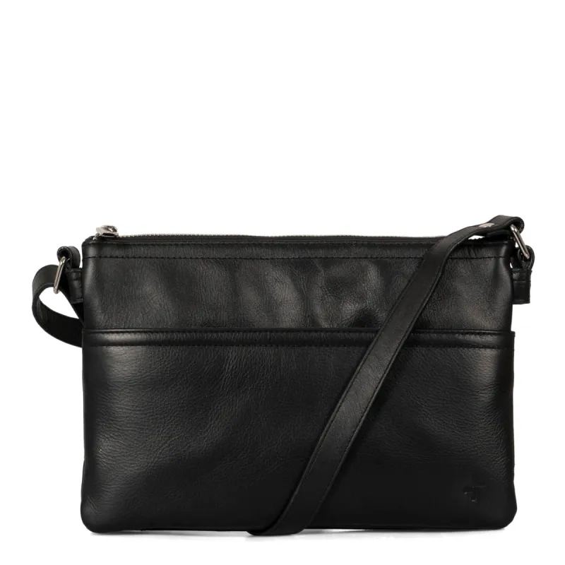 Basics RFID Leather Crossbody Bag sold by Bentley Leathers