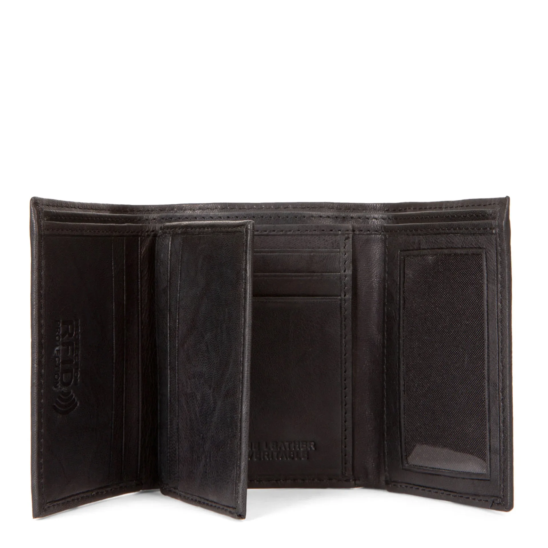 Leather RFID Trifold Wallet with centre wing sold by Bentley Leathers product image thumbnail 3