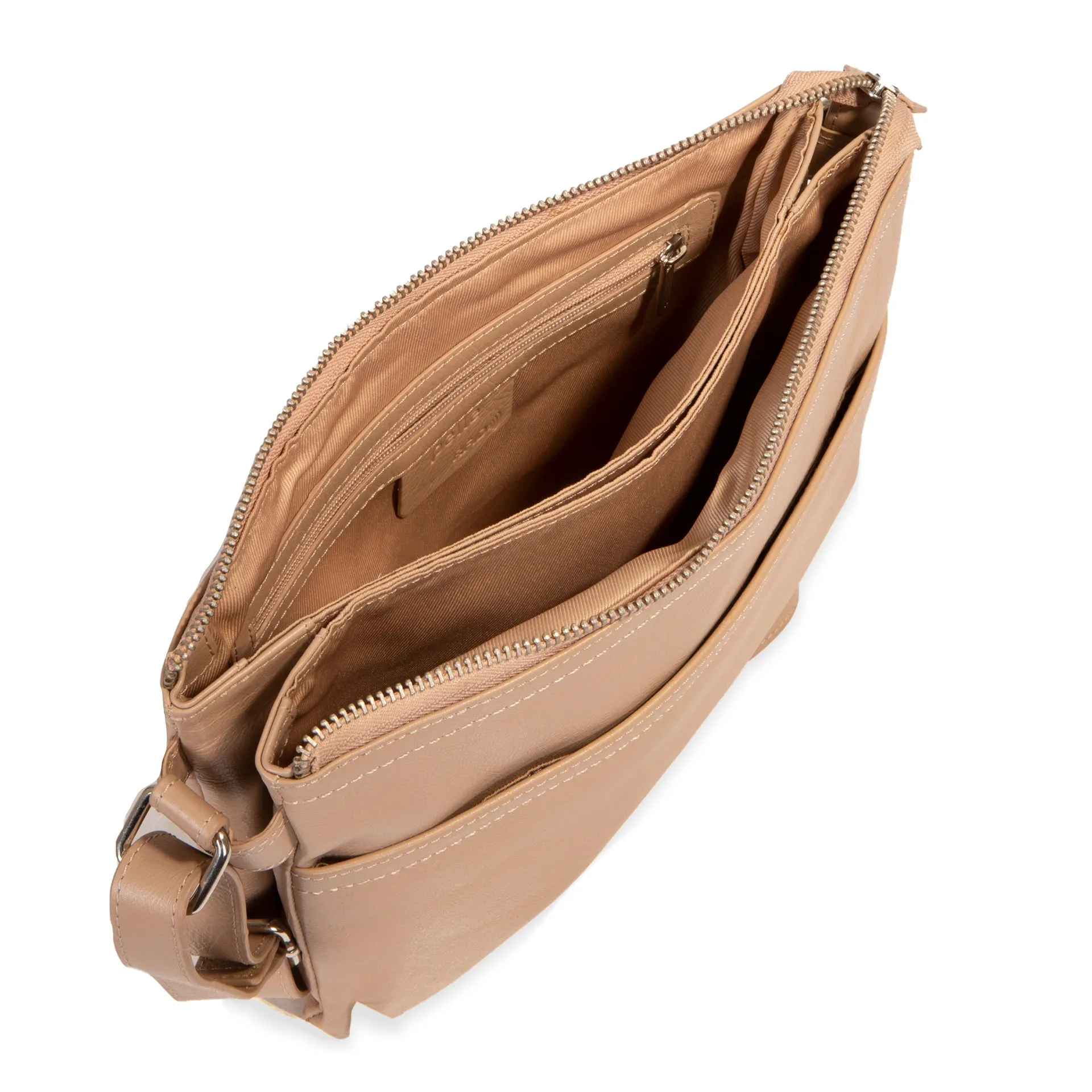 Small Leather RFID Crossbody sold by Bentley Leathers product image thumbnail 4