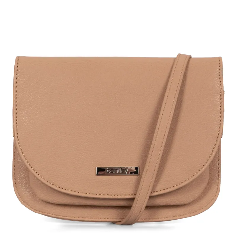 FINAL SALE - Organizer Flat Crossbody Bag With Card Holder sold by Bentley Leathers