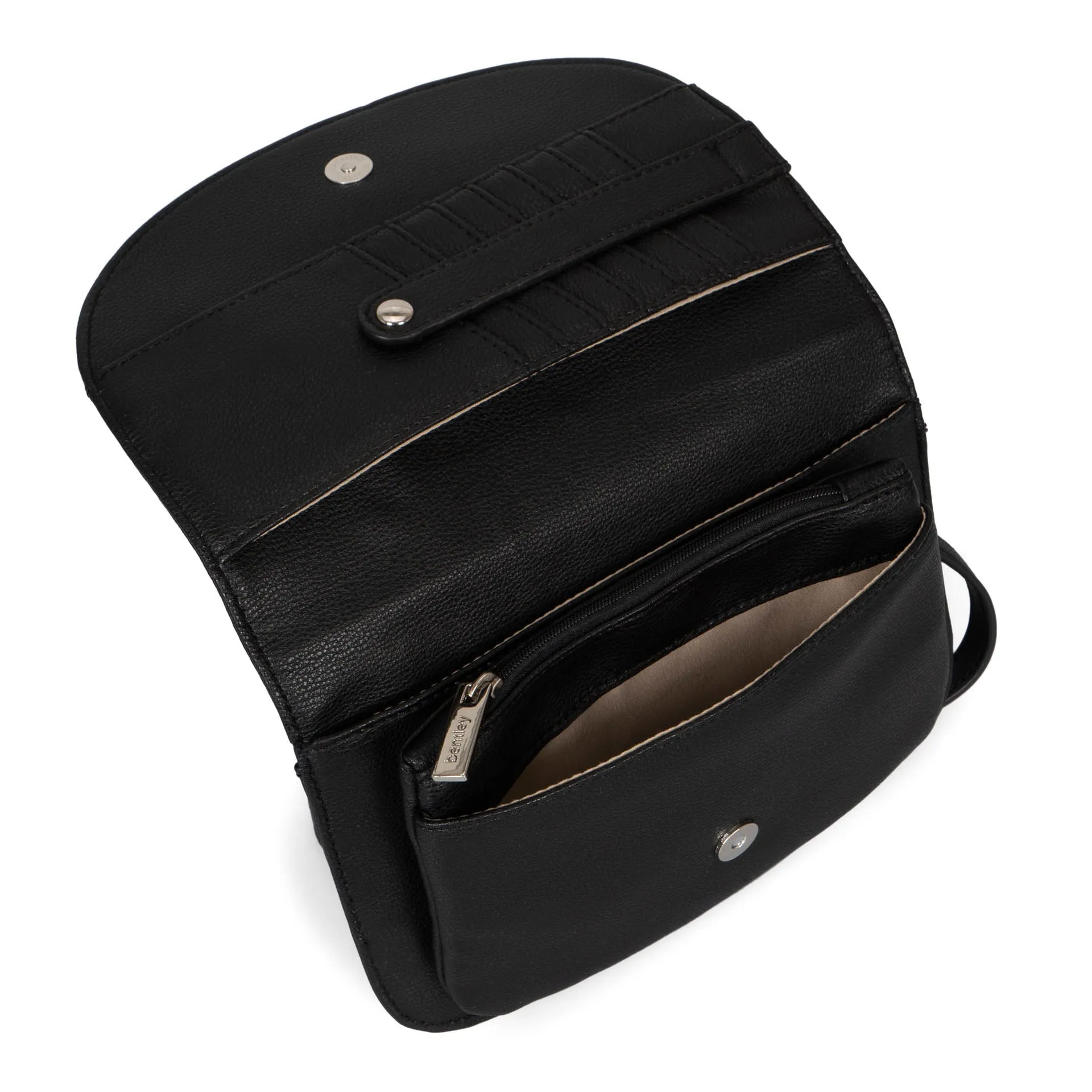 FINAL SALE - Organizer Flat Crossbody Bag With Card Holder sold by Bentley Leathers product image thumbnail 3