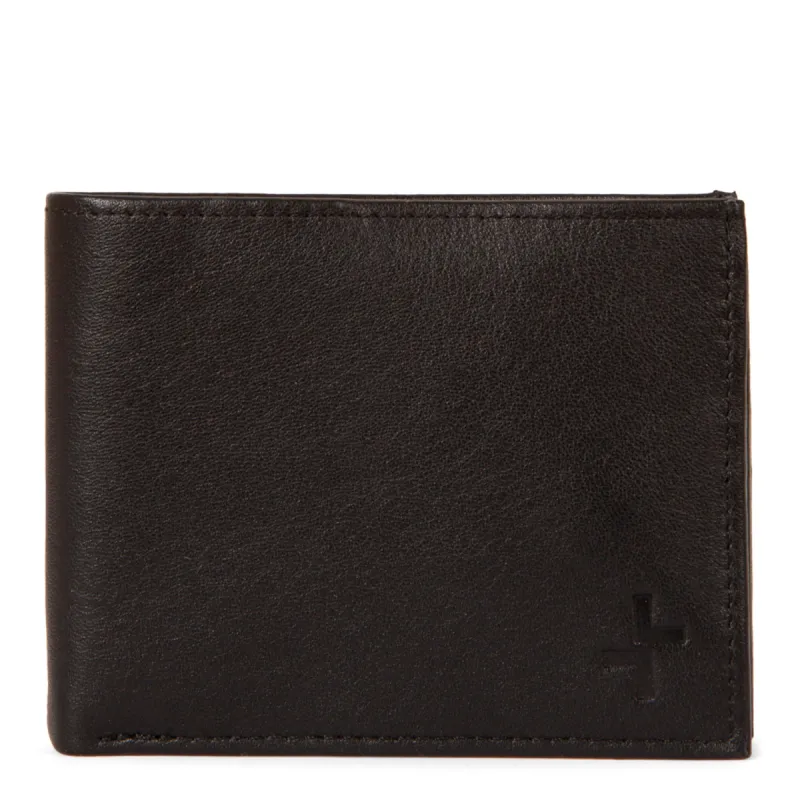 Leather RFID Bi-Fold Centre Wing with coin Pocket Wallet sold by Bentley Leathers