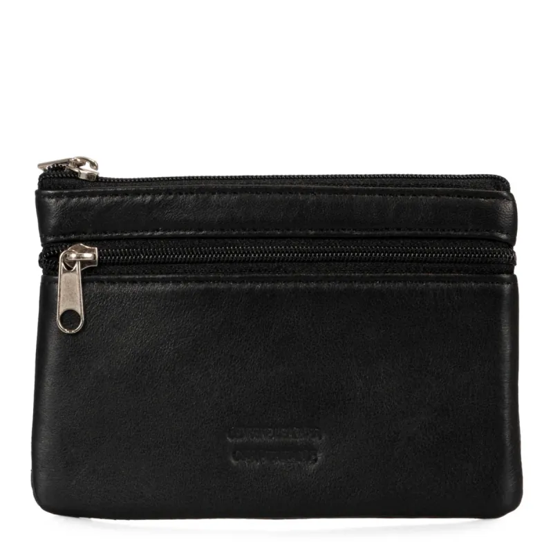 Basics Large Leather Front Zip Coin Case sold by Bentley Leathers