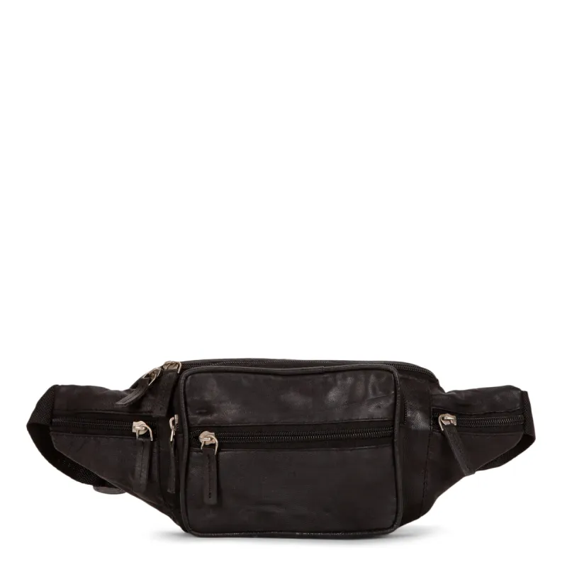 Leather Multi-Zip Fanny Pack sold by Bentley Leathers