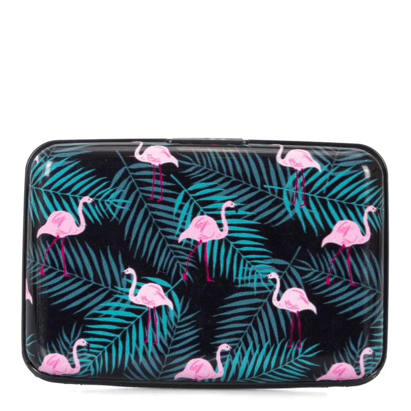 Flamingo Aluminium RFID Card Holder sold by Bentley Leathers