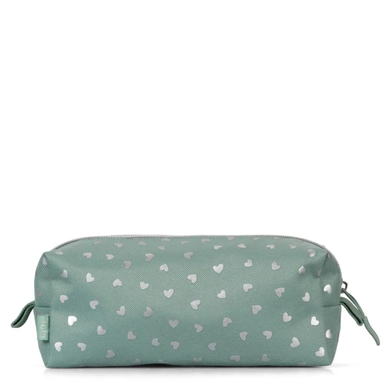 Mini Hearts Pencil Case made by Bentley Leathers