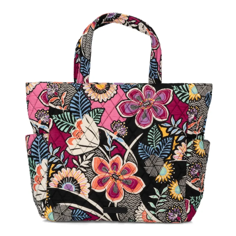 FINAL SALE Vera Bradley Medium Zip Top Tote Kauai Floral sold by Bentley Leathers