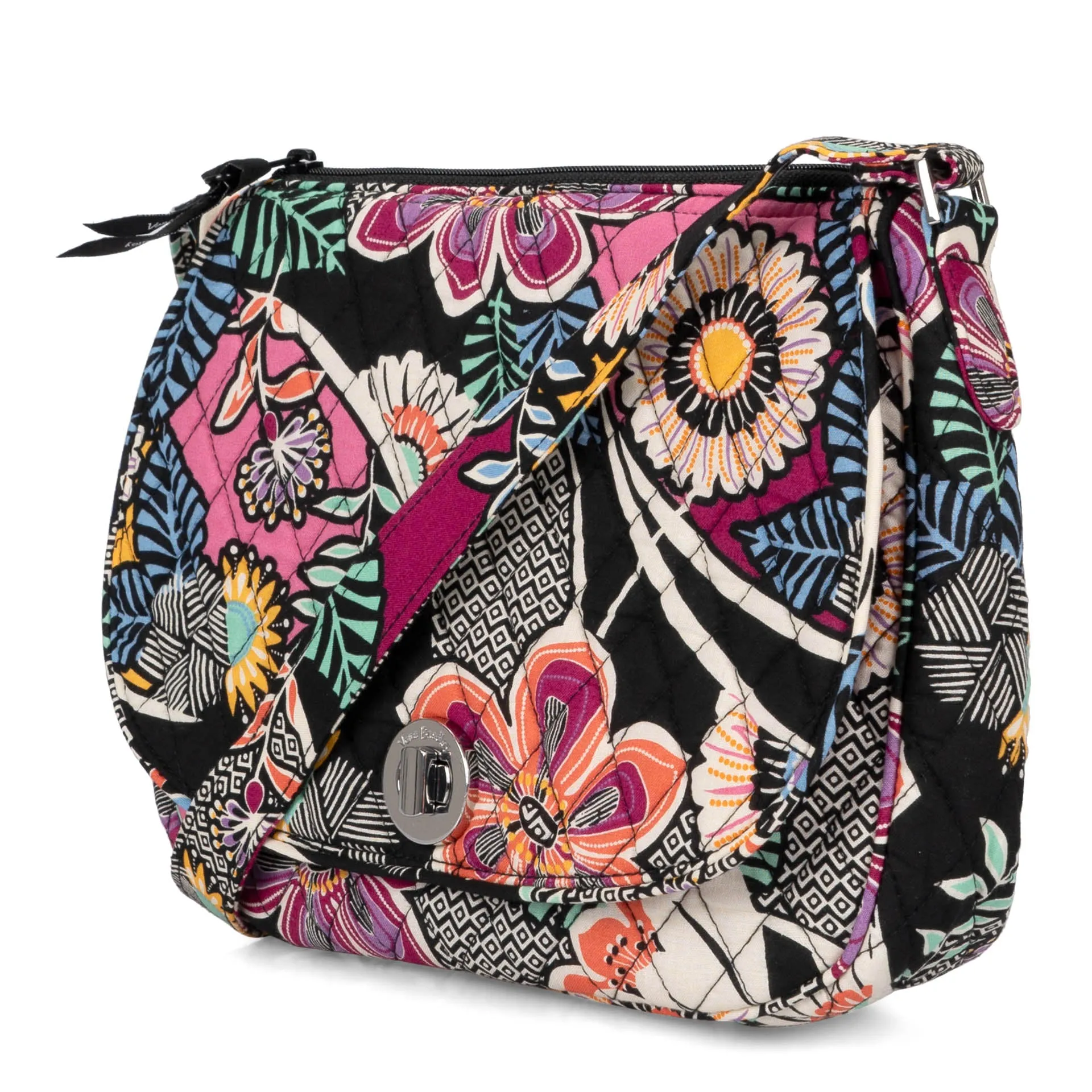 FINAL SALE Vera Bradley Saddle Crossbody Bag Kauai Floral sold by Bentley Leathers product image thumbnail 4