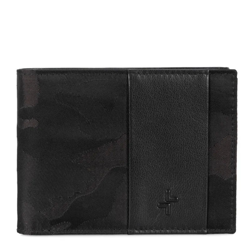 Tracker Camo RFID BiFold, Black sold by Bentley Leathers