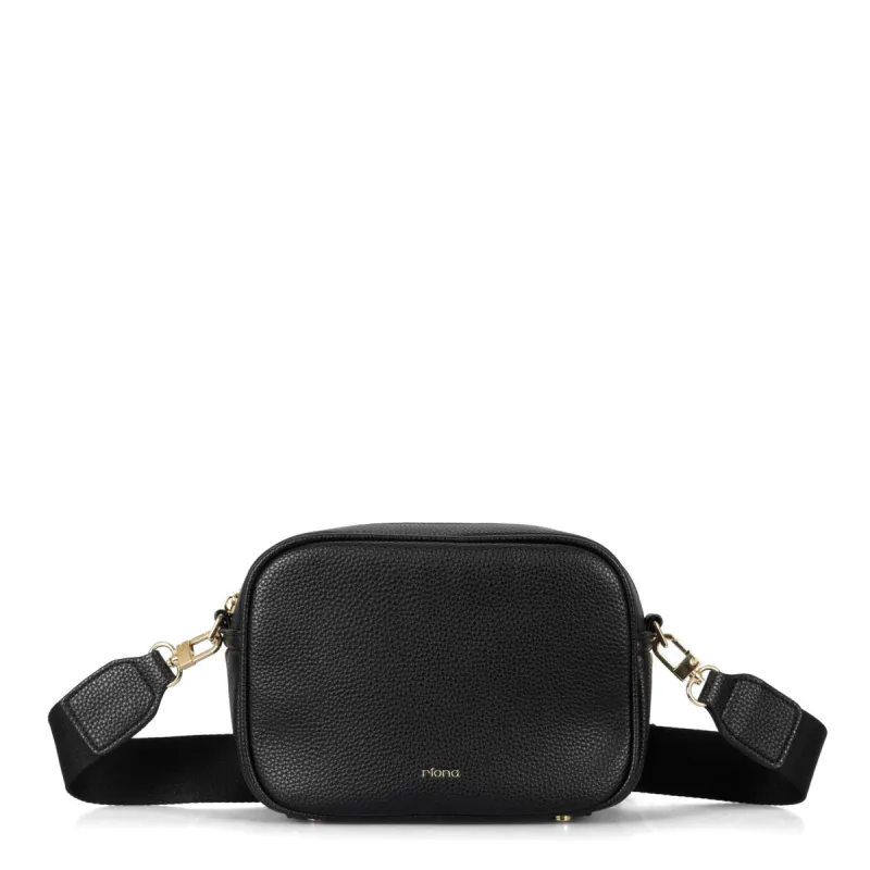 Riona Tina RFID Camera Bag Crossbody, Black sold by Bentley Leathers