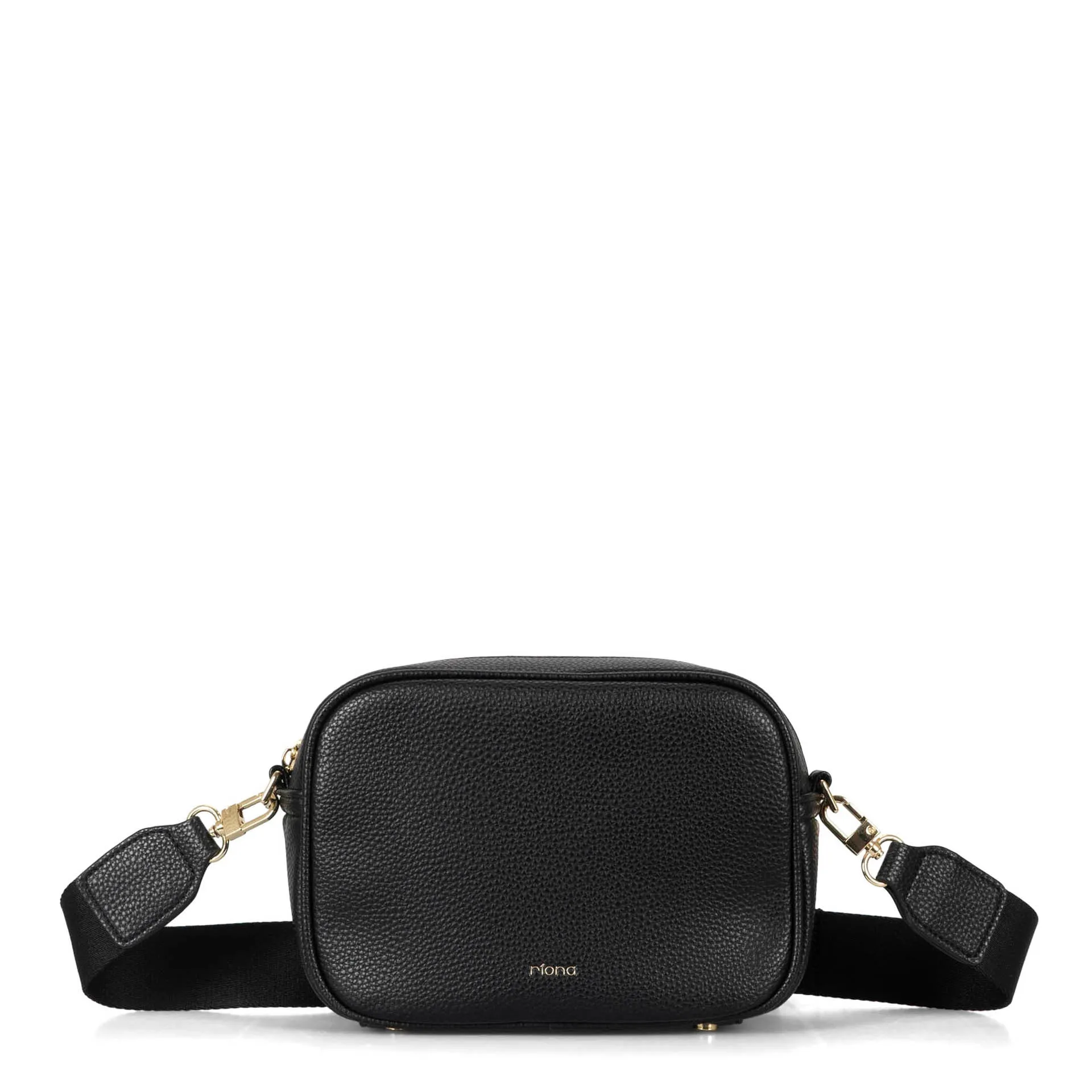 Riona Tina RFID Camera Bag Crossbody, Black sold by Bentley Leathers